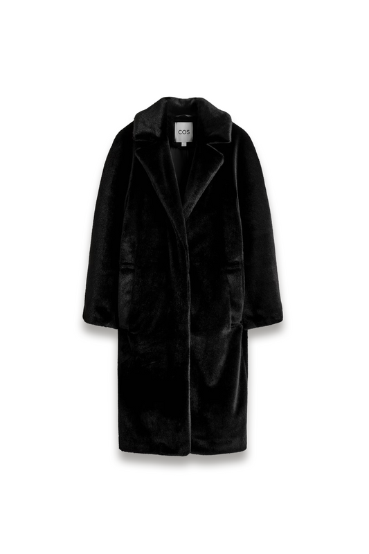 Fur-effect Long Coat