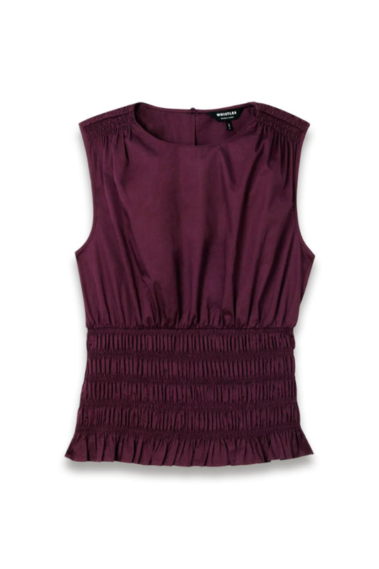 Cotton Shirred Tank