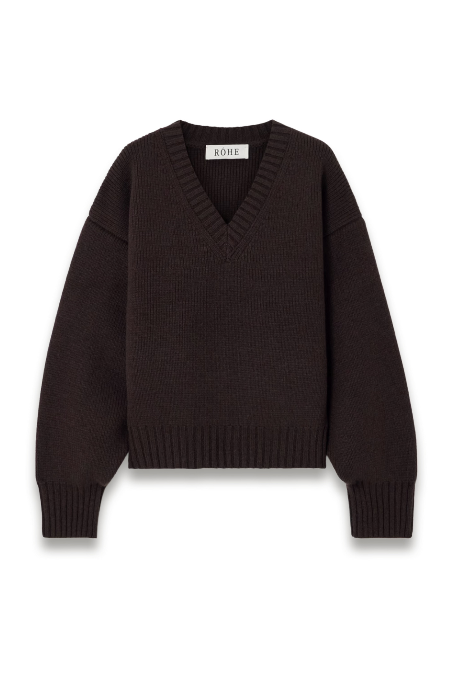 Oversized ribbed wool sweater