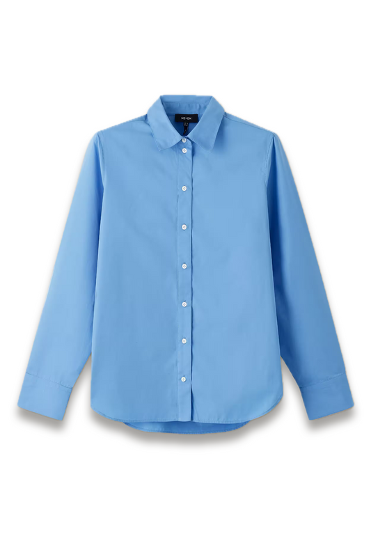 Curved Hem Straight Shirt