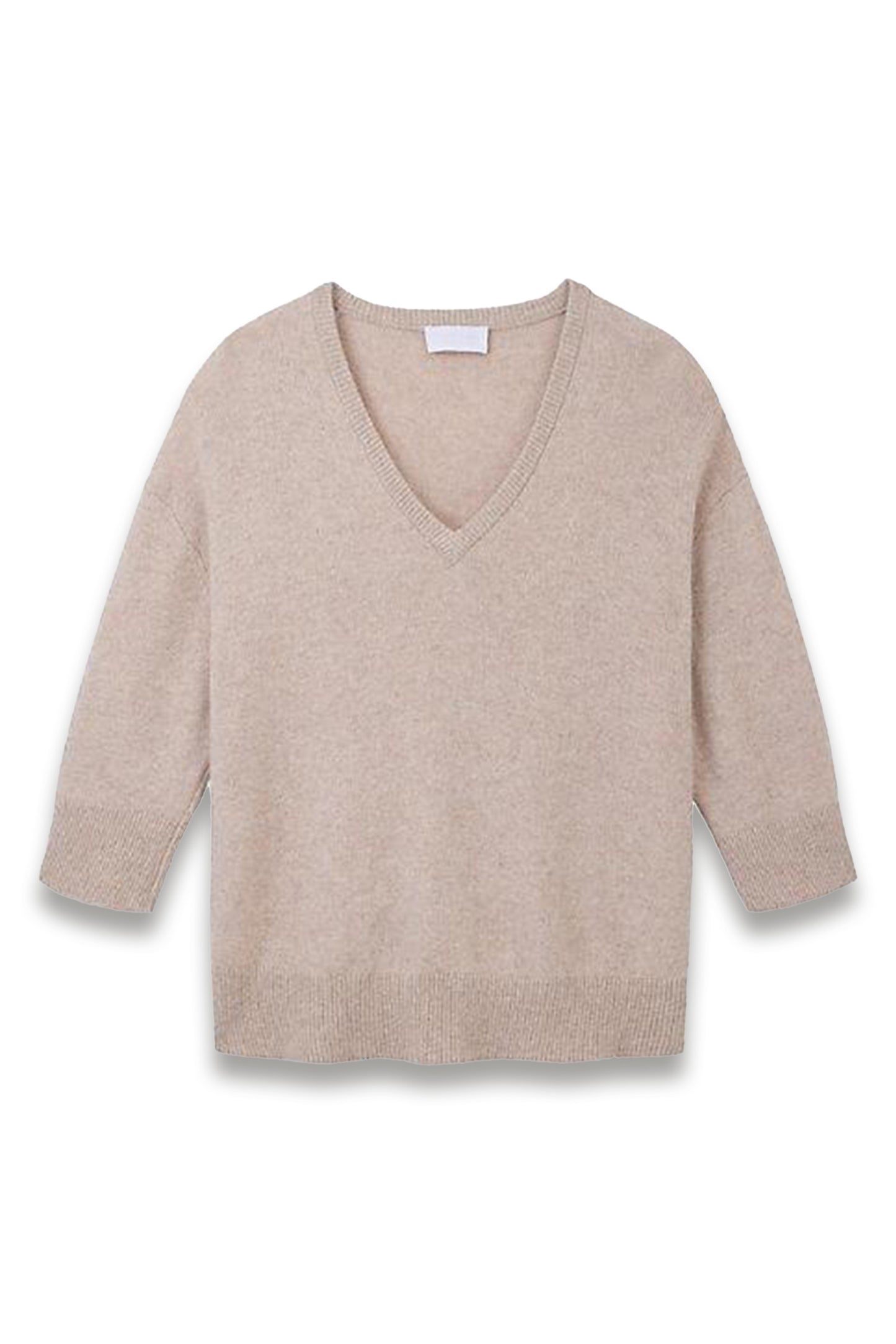 Cashmere Knitted V-neck T-shirt