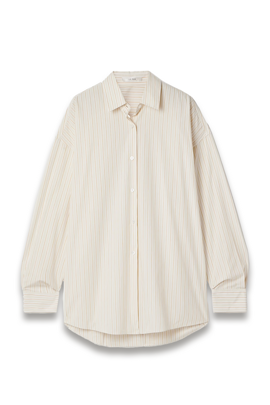 Caster Oversized Striped Cotton-poplin Shirt