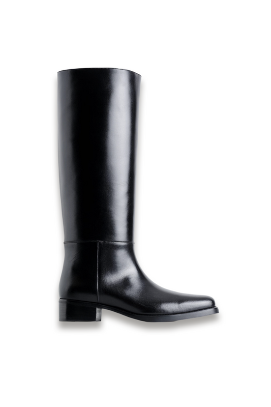 Leather Knee-High Boots