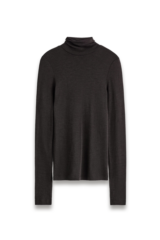 Merino-wool High-neck Top