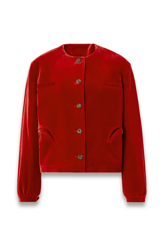 Jealousy Cotton-velvet Jacket