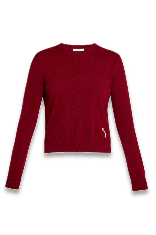 Cashmere Crew Neck Cardigan