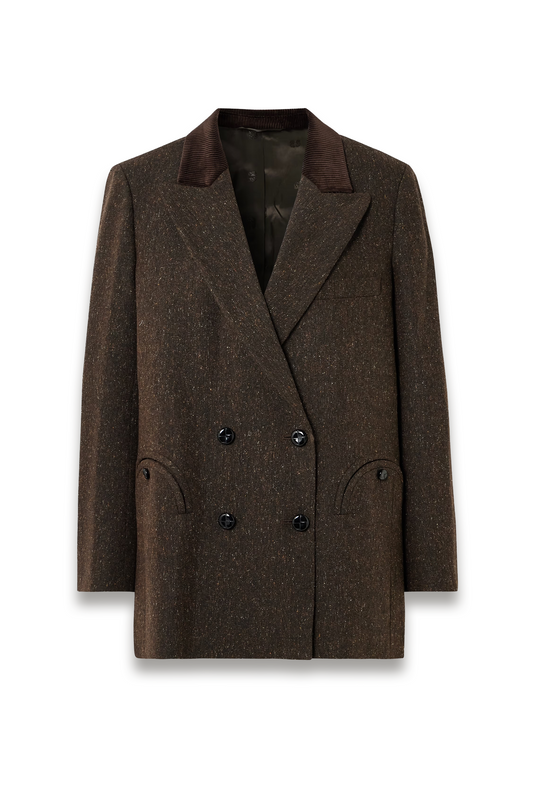 Everynight Corduroy-trimmed Wool-blend Blazer