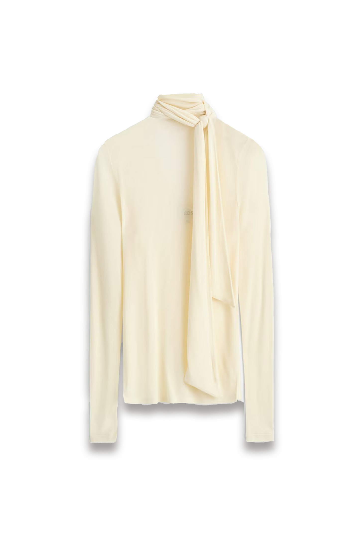 Scarf-detail Silk Top