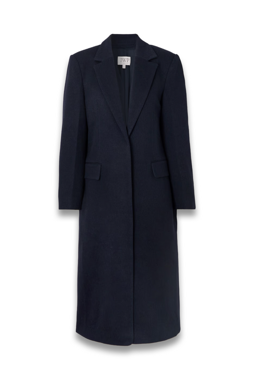 Mattie wool-blend twill coat