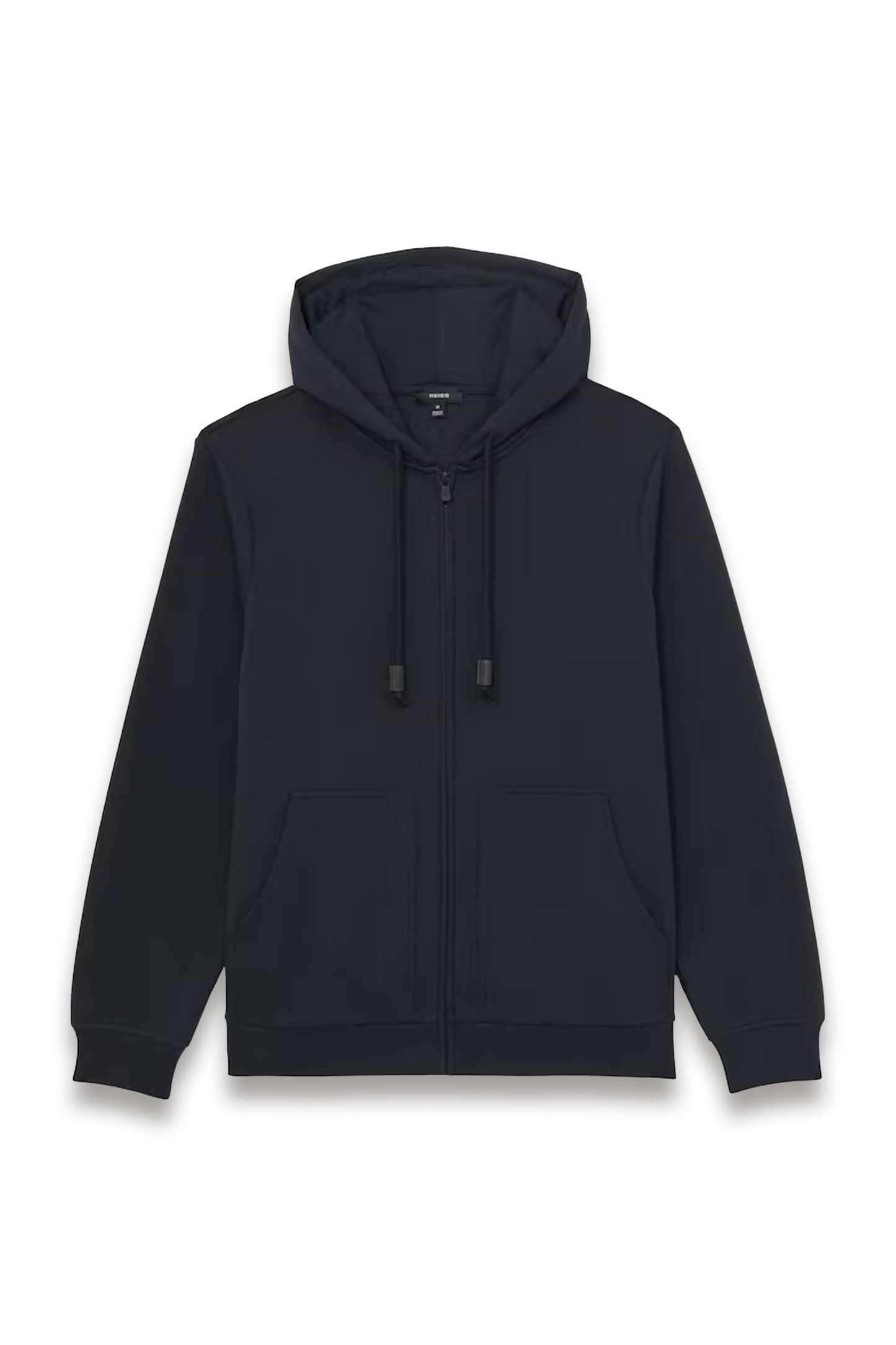 Howel Cotton-Blend Zip-Through Hoodie in Navy