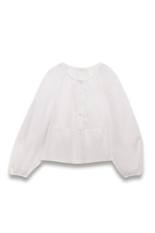 Beck Cotton Peplum Blouse