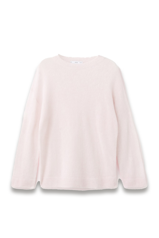 Wool and Alpaca-blend Sweater in Pink
