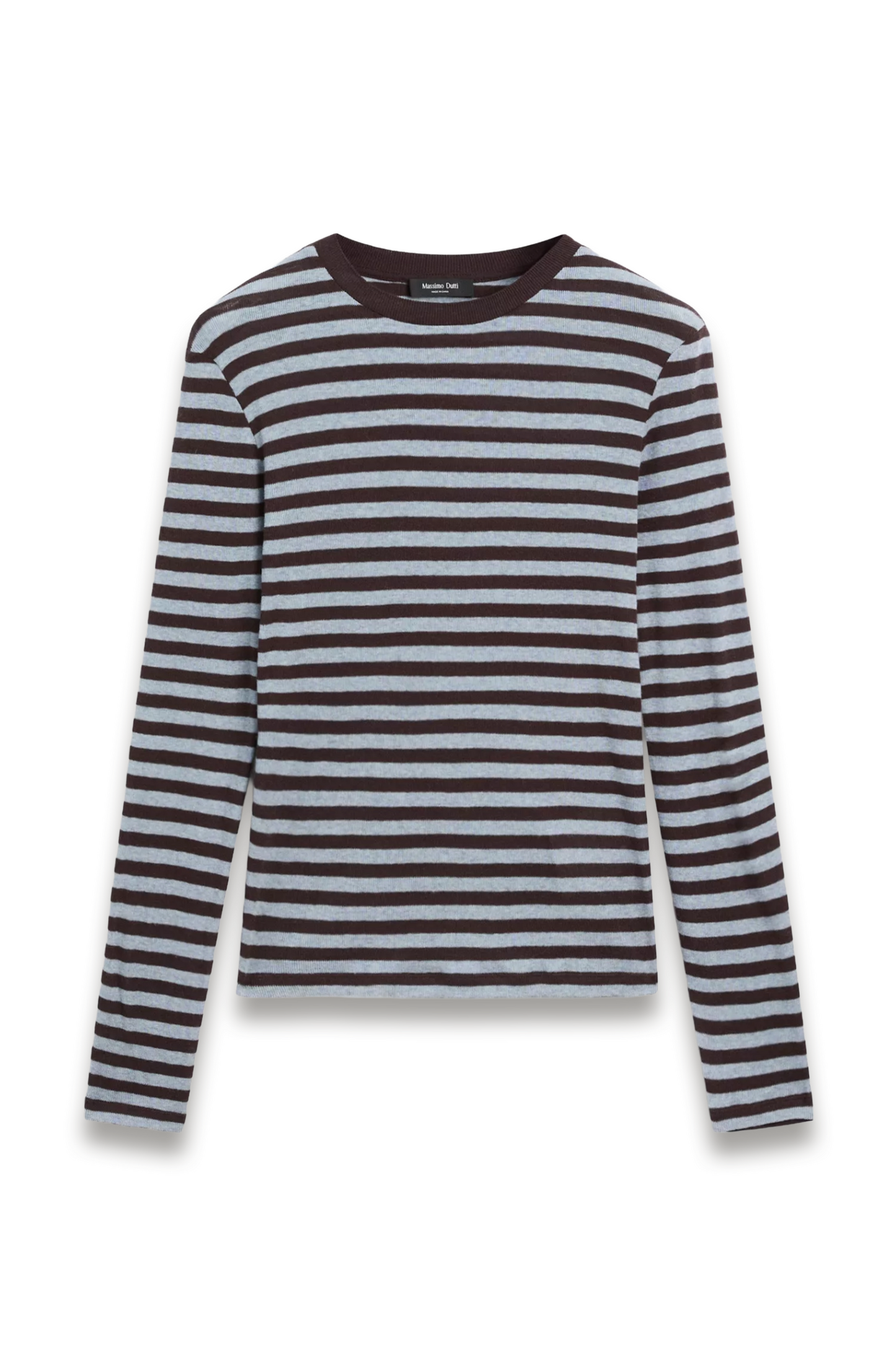 Cotton-blend Striped Long-sleeve T-shirt
