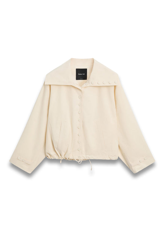 Cotton Jacket with Button Details
