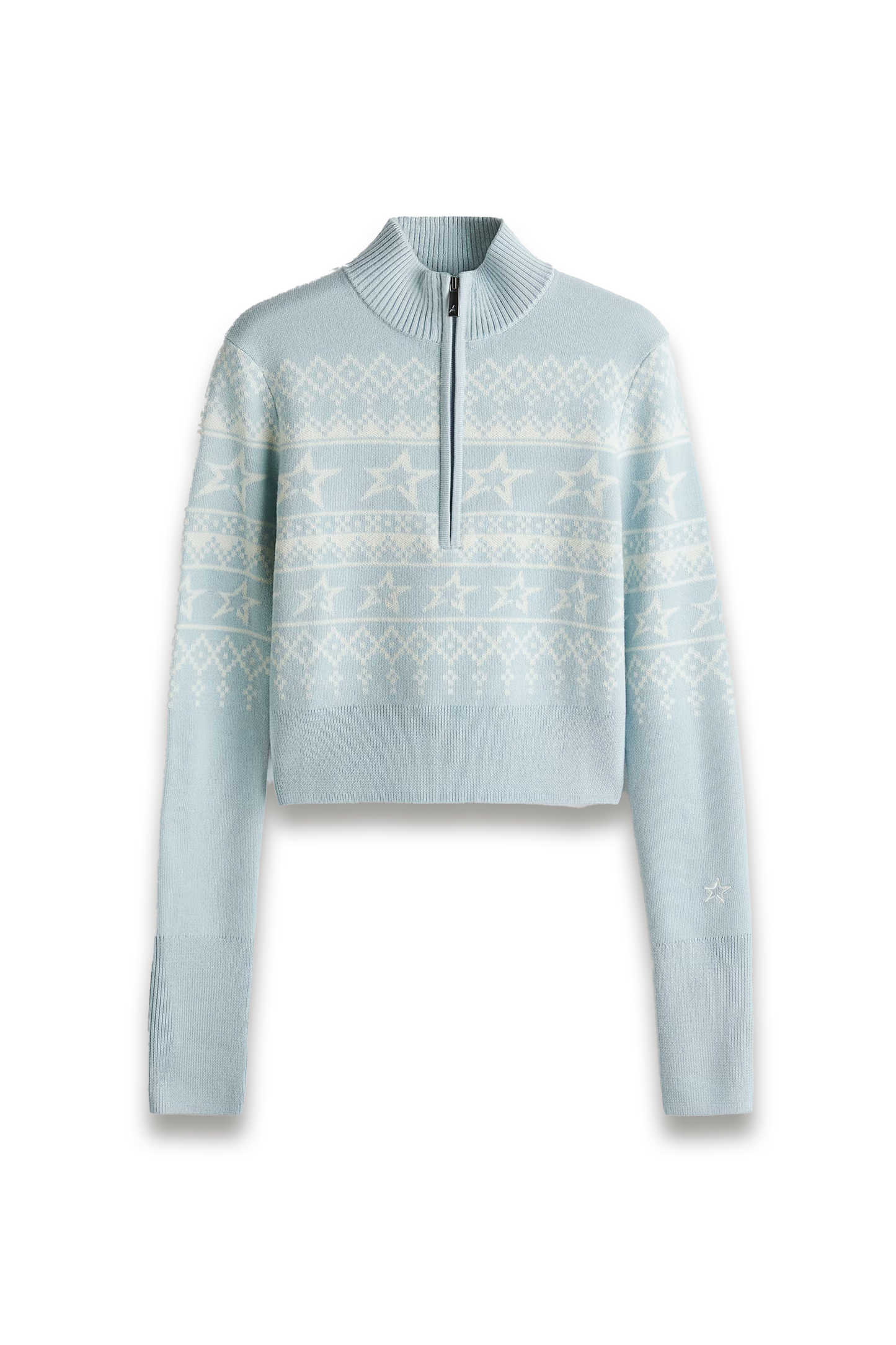 Jacquard-knit Merino Wool Jumper