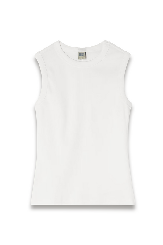 Esmé Ribbed Organic Cotton-jersey Tank