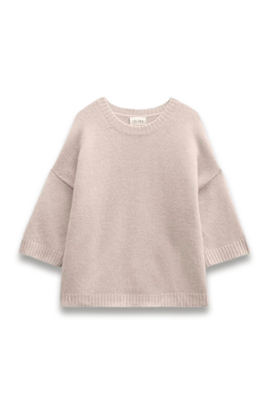 Short Sleeve Chunky Cashmere Tee
