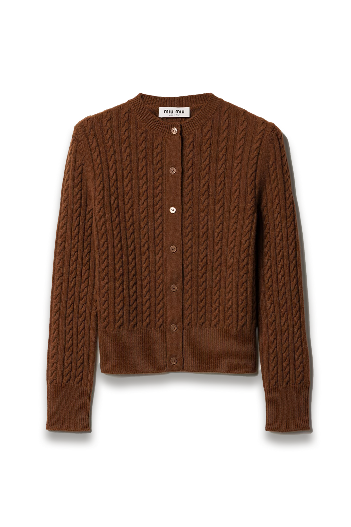 Cable-knit Cashmere Cardigan