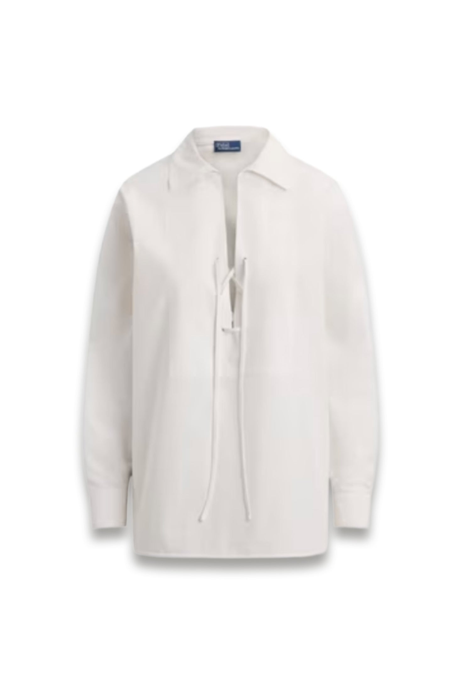 Lace Front Bib Shirt