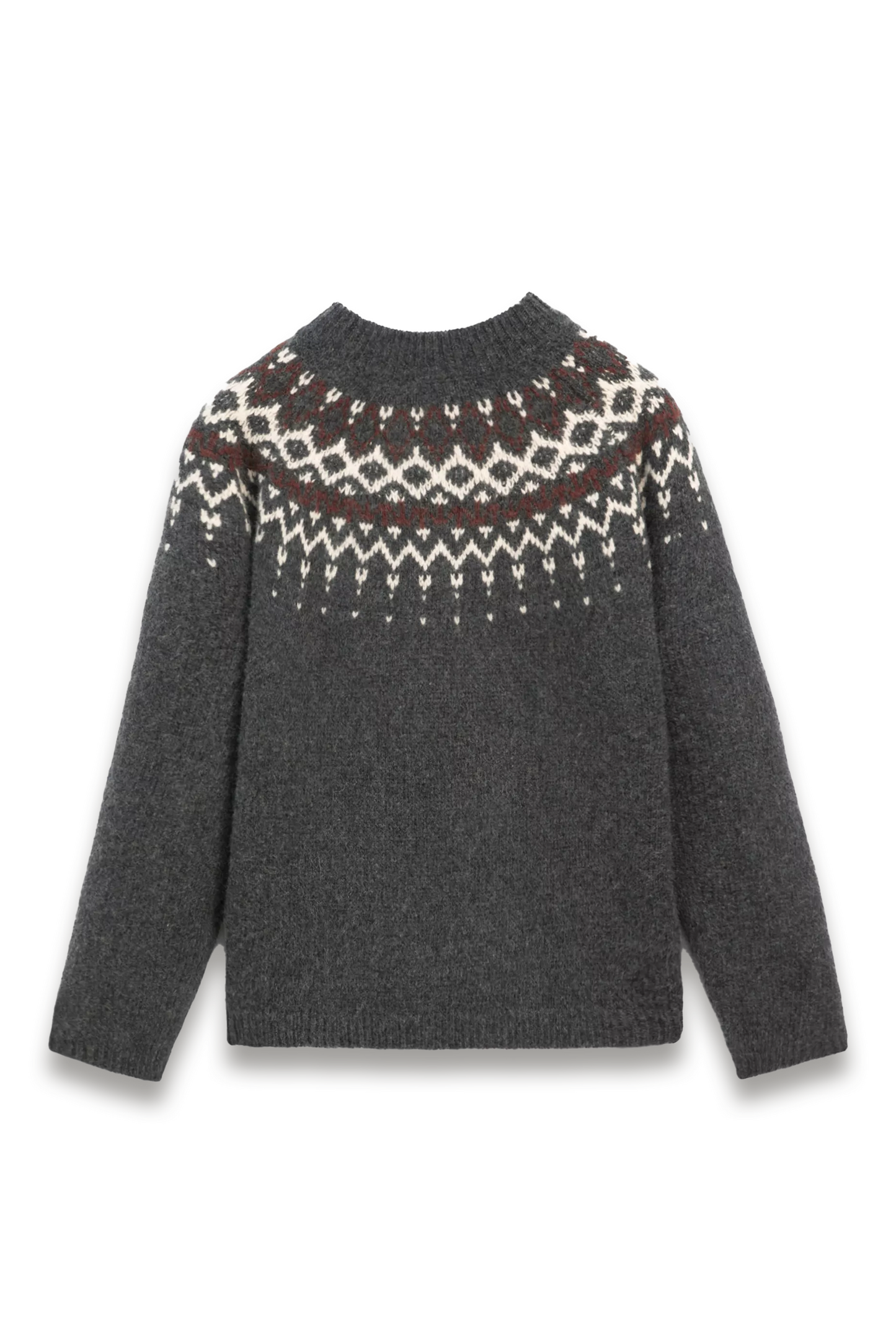 100% Wool Jacquard Knit Sweater