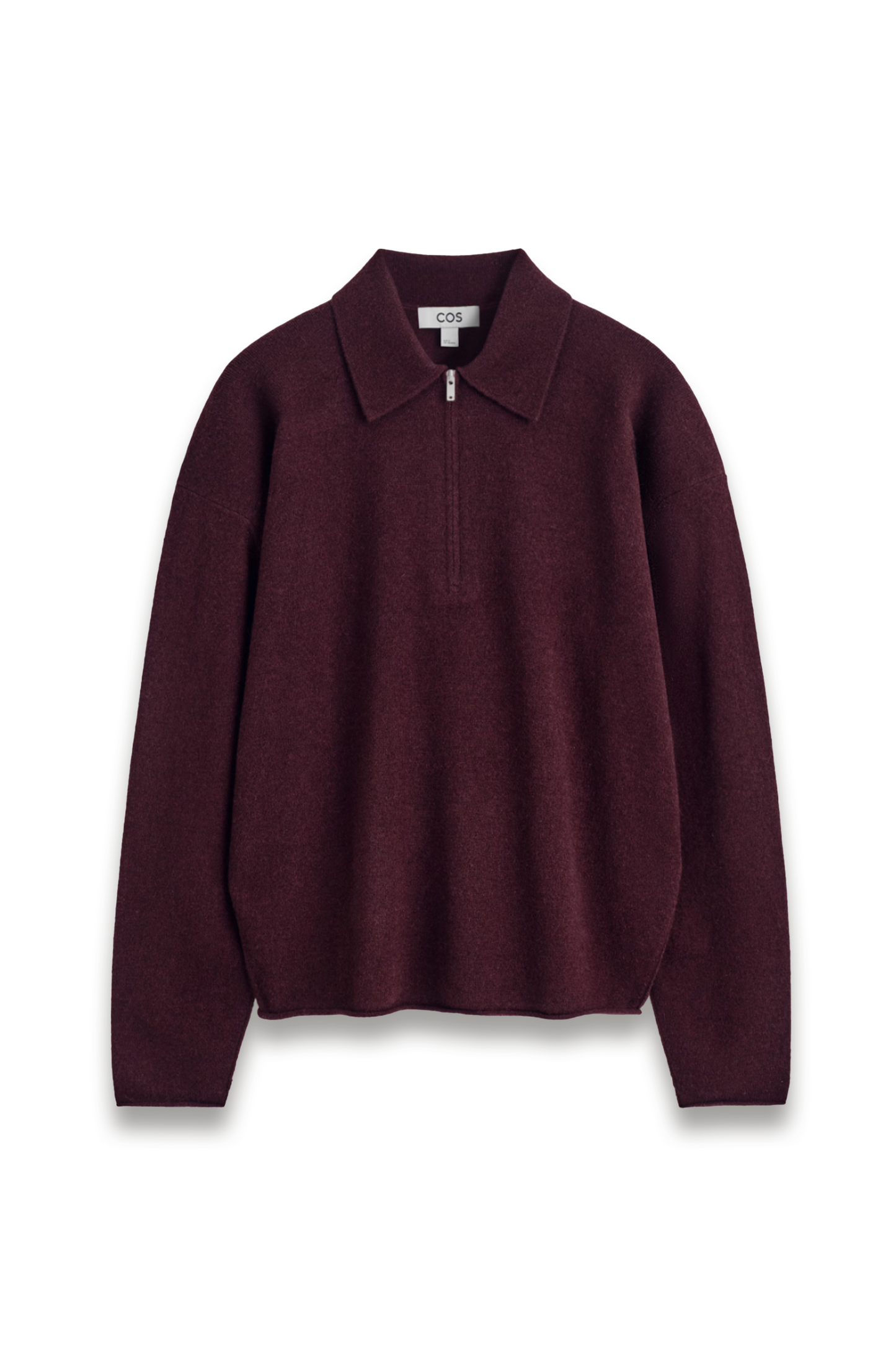 Merino Wool-yak Zip-up Polo Shirt