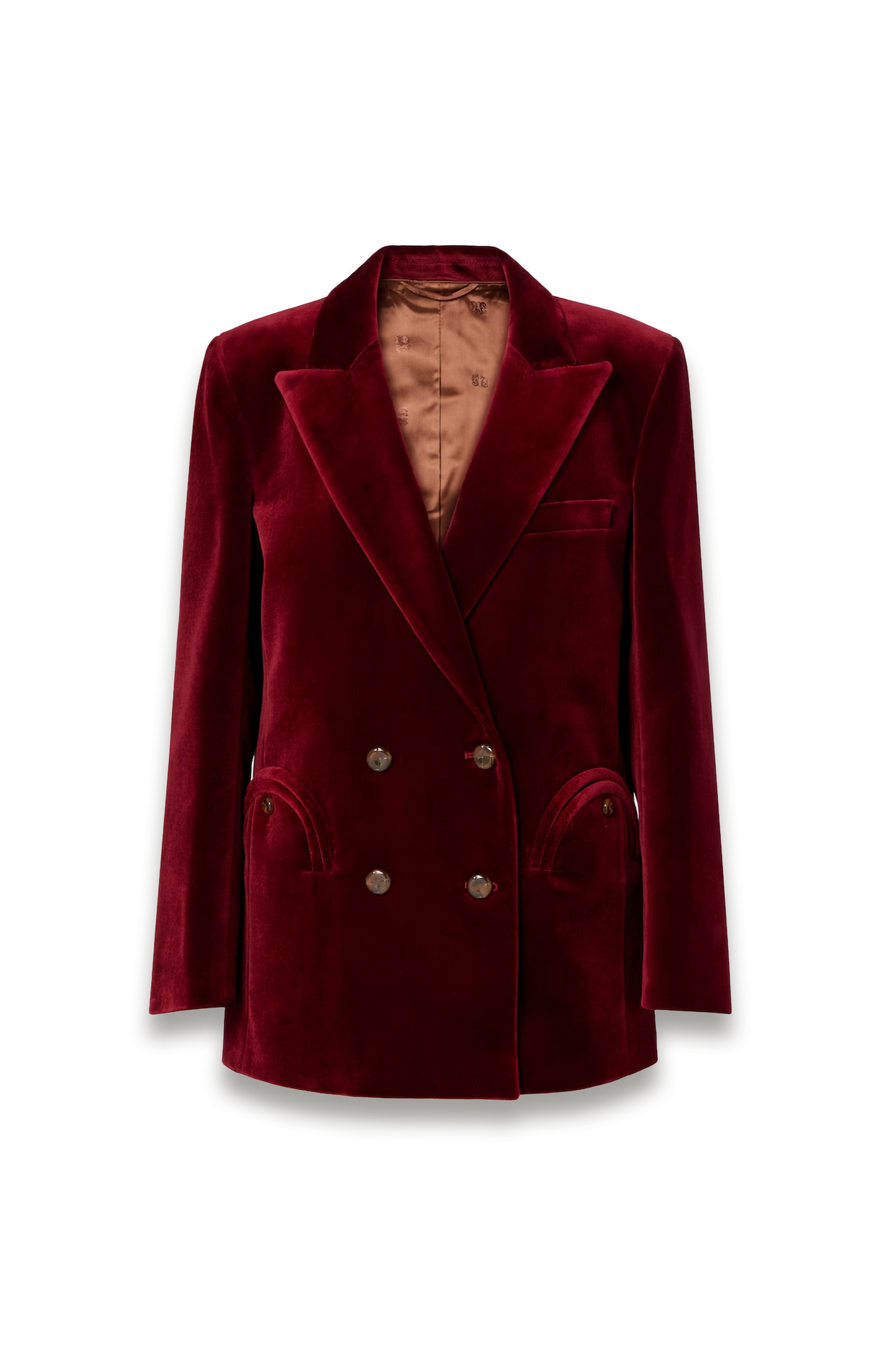 Everynight Double-breasted Cotton Velvet Blazer