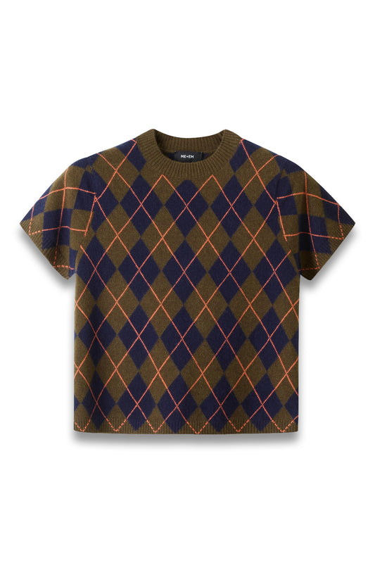 Argyle Knit Baby Tee
