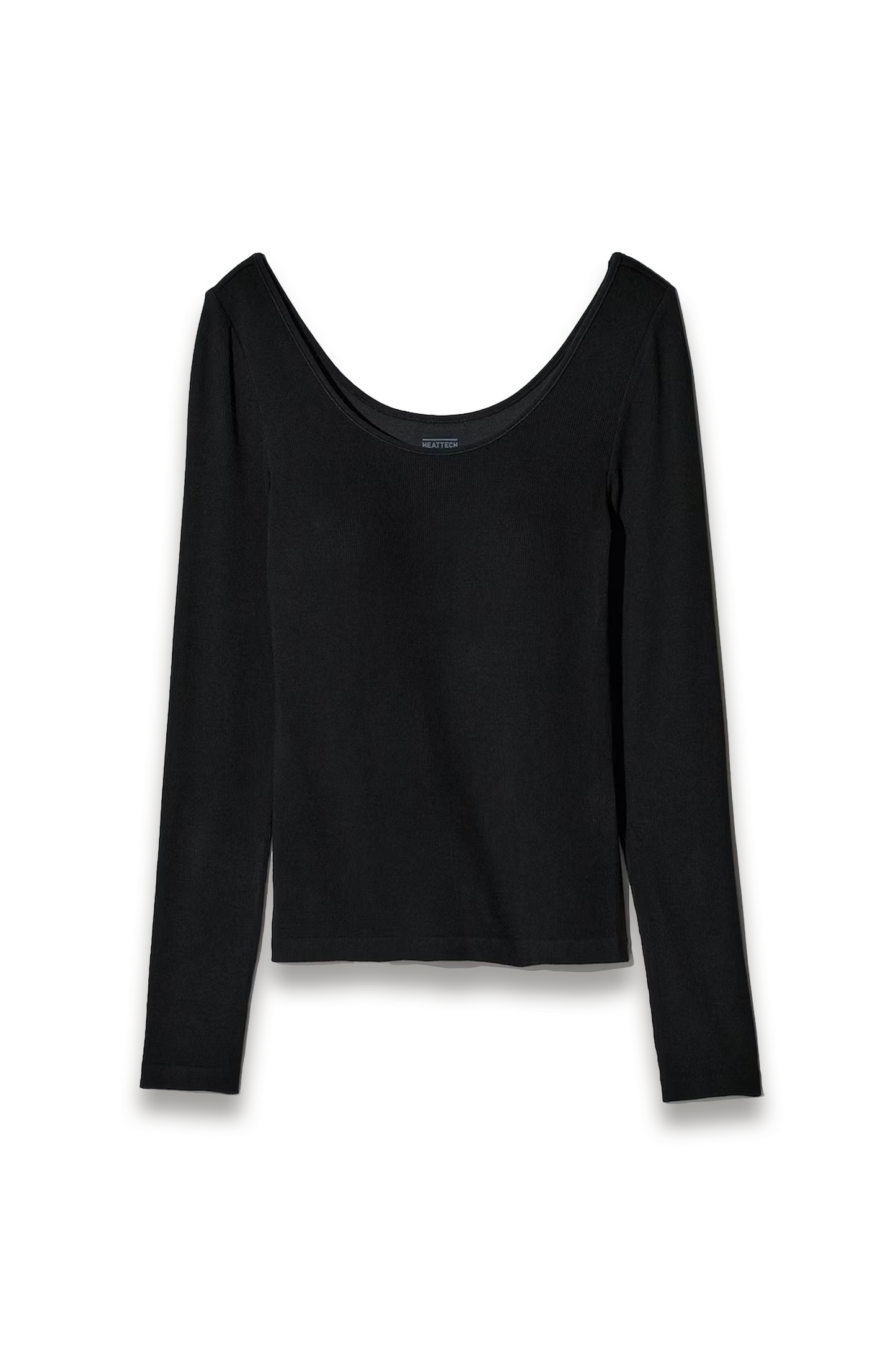 HEATTECH Extra Warm Ribbed Scoop Neck Bra T-Shirt (Long Sleeve)