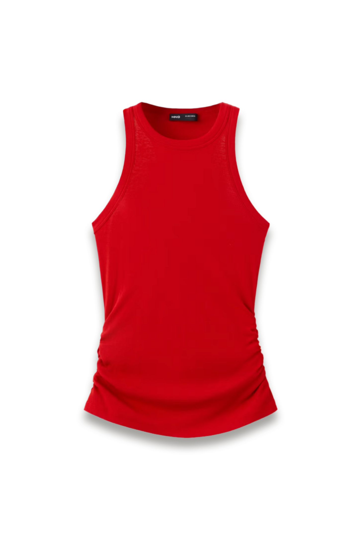 Cotton Top With Ruched Detail