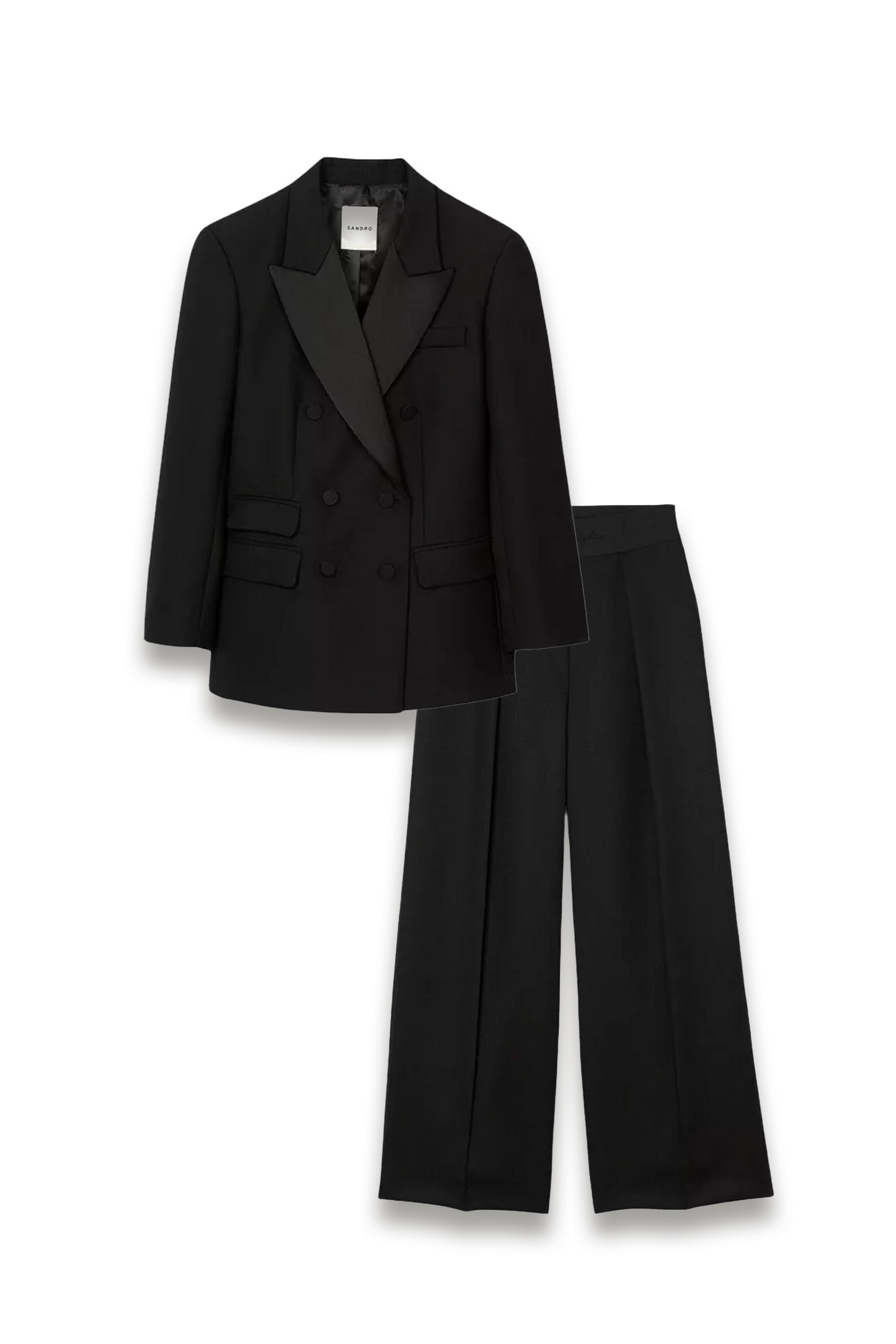 Tuxedo Double-Breasted Wool-Blend Jacket and Trousers