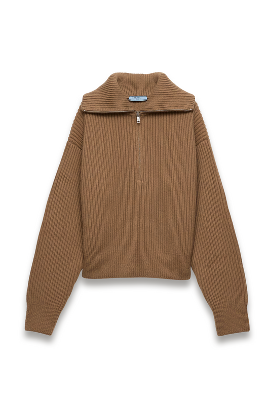 Ribbed-knit Cashmere Sweater