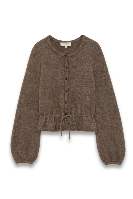 Barbara Cardigan Dark Taupe