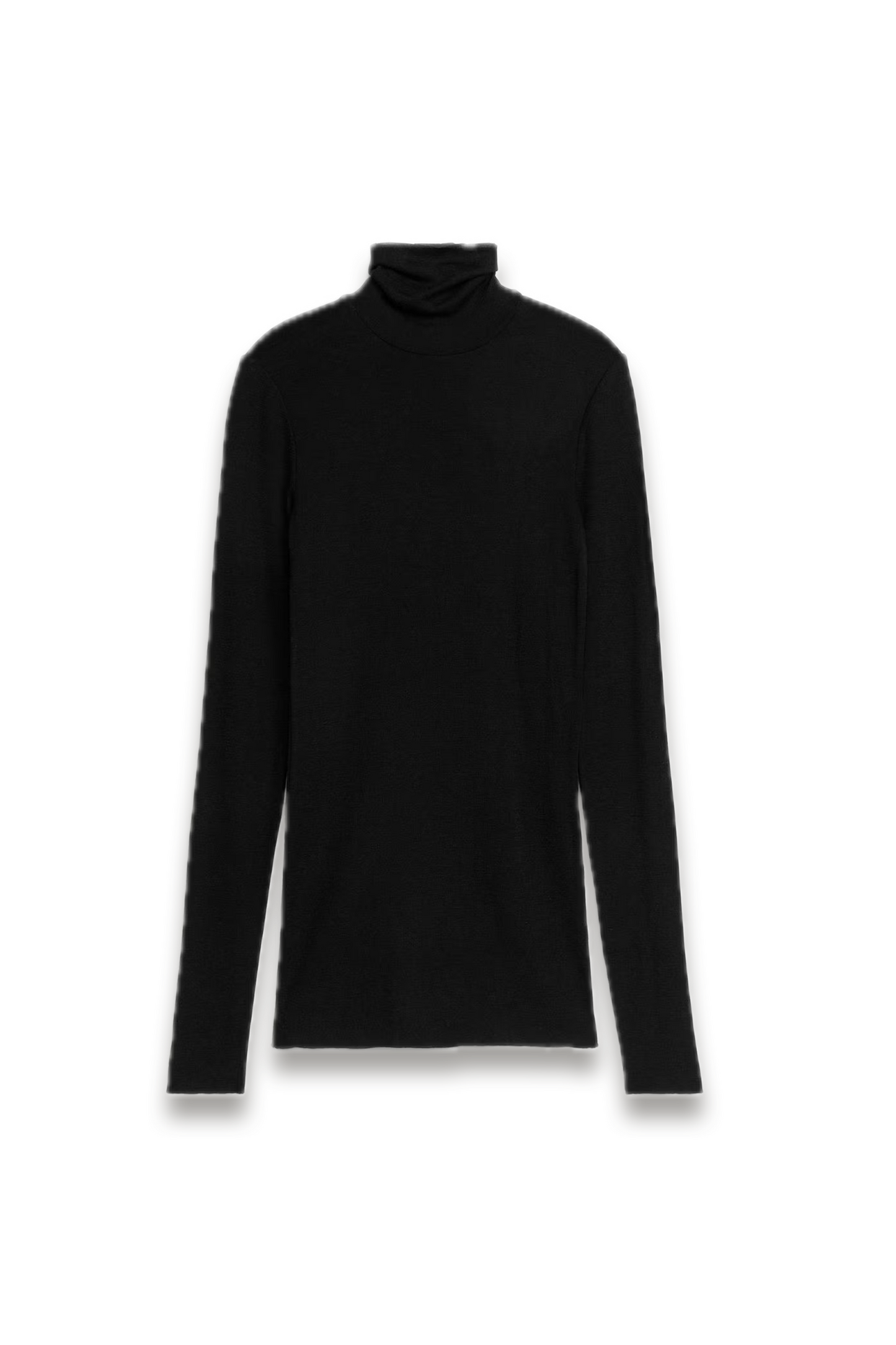 Roll-neck Wool Top