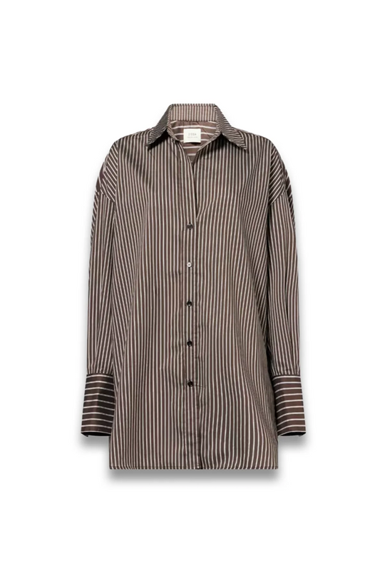 Sable Pinstripe Cotton-blend Shirt