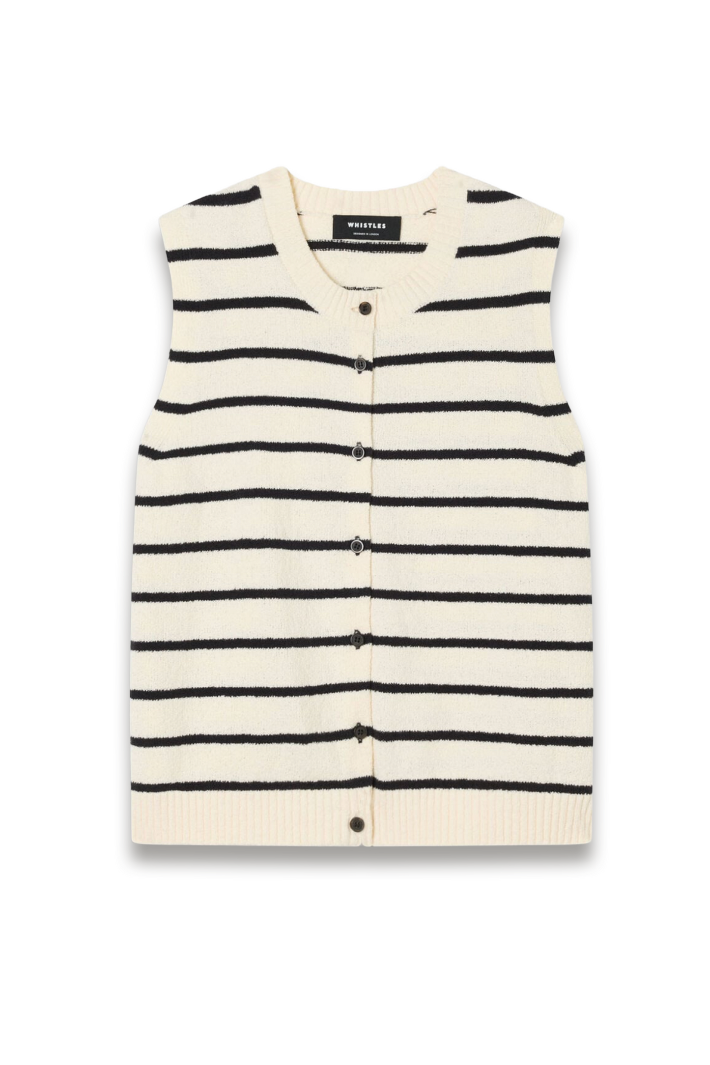 Ivory Stripe Boucle Textured Tank