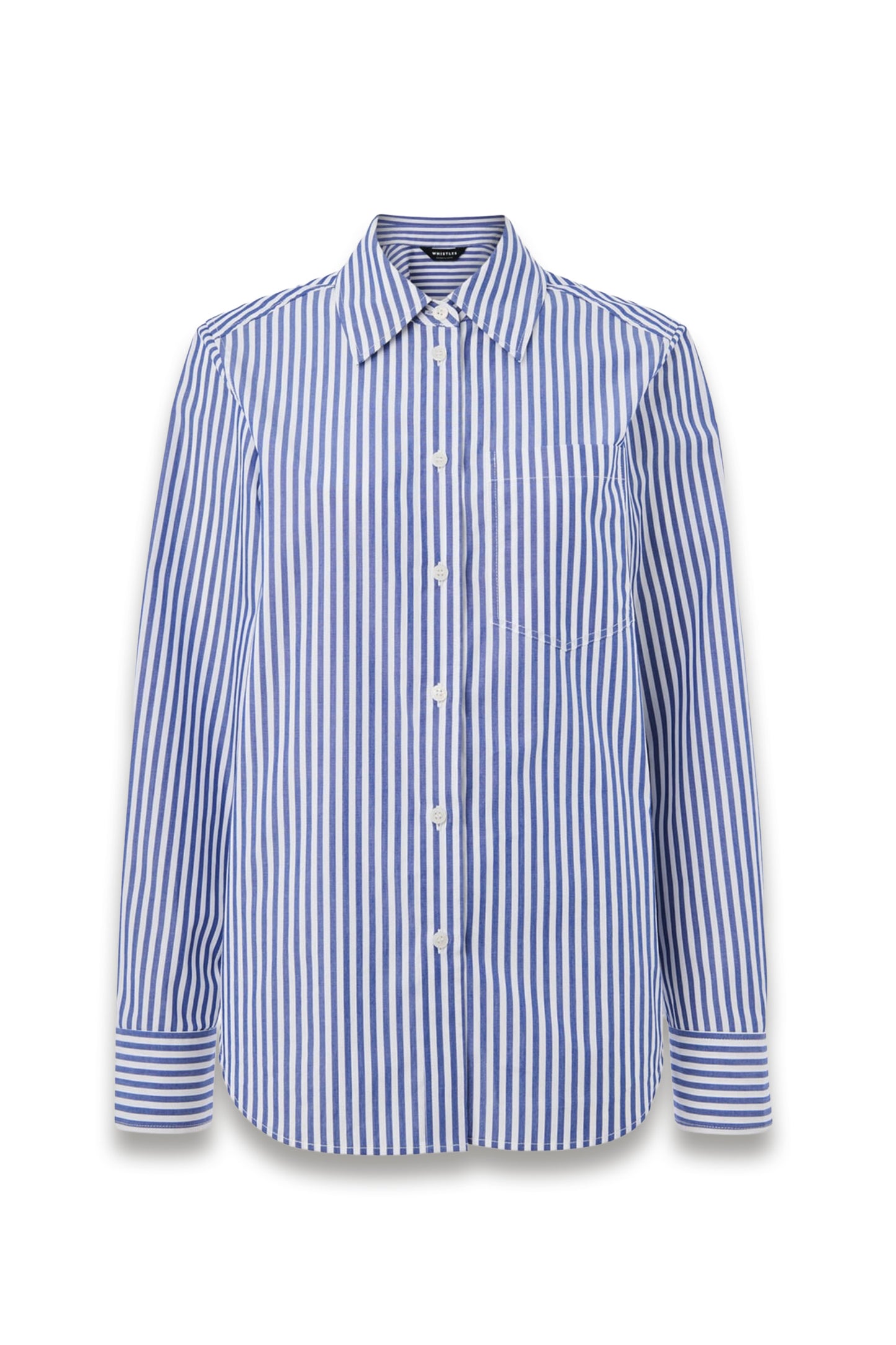 Blue Relaxed Fit Stripe Shirt