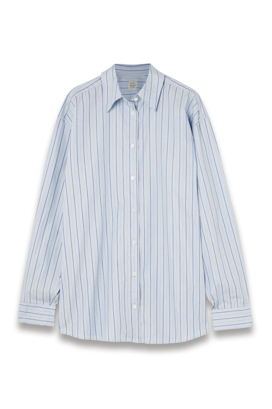 Striped Cotton-poplin Shirt