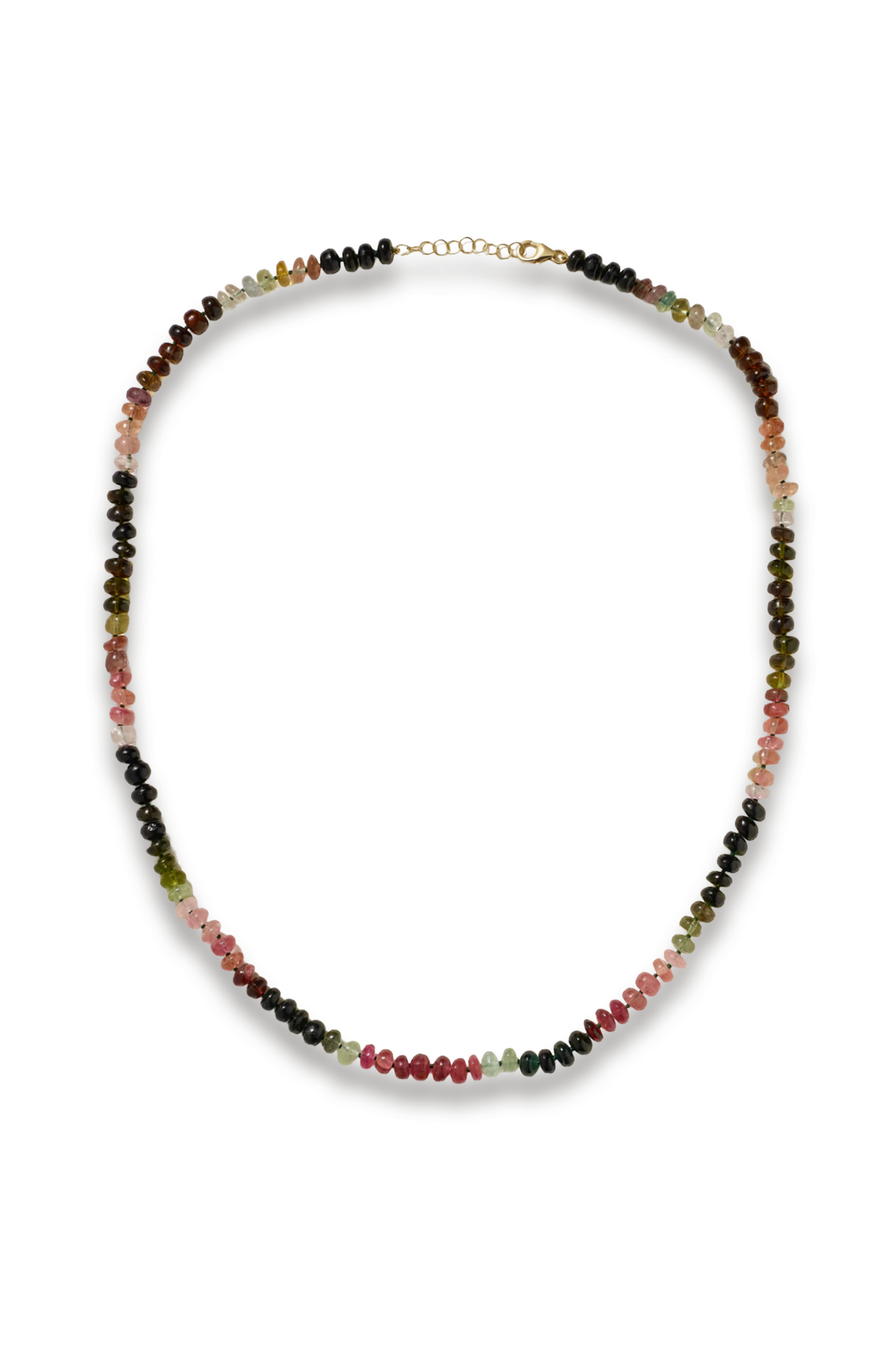 Gold tourmaline necklace