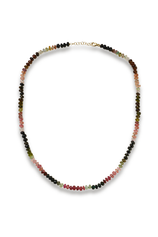 Gold tourmaline necklace