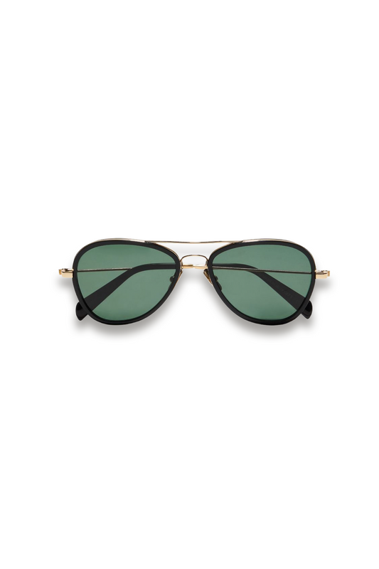 Aviator-style Actetate Sunglasses