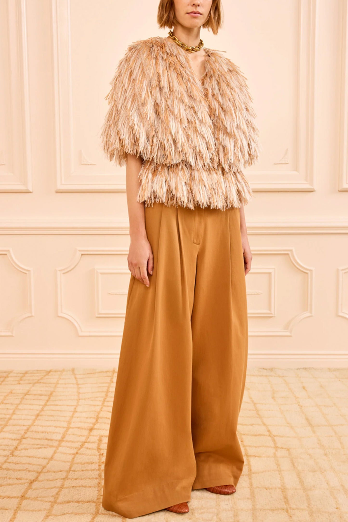 Celestia Raffia Vest