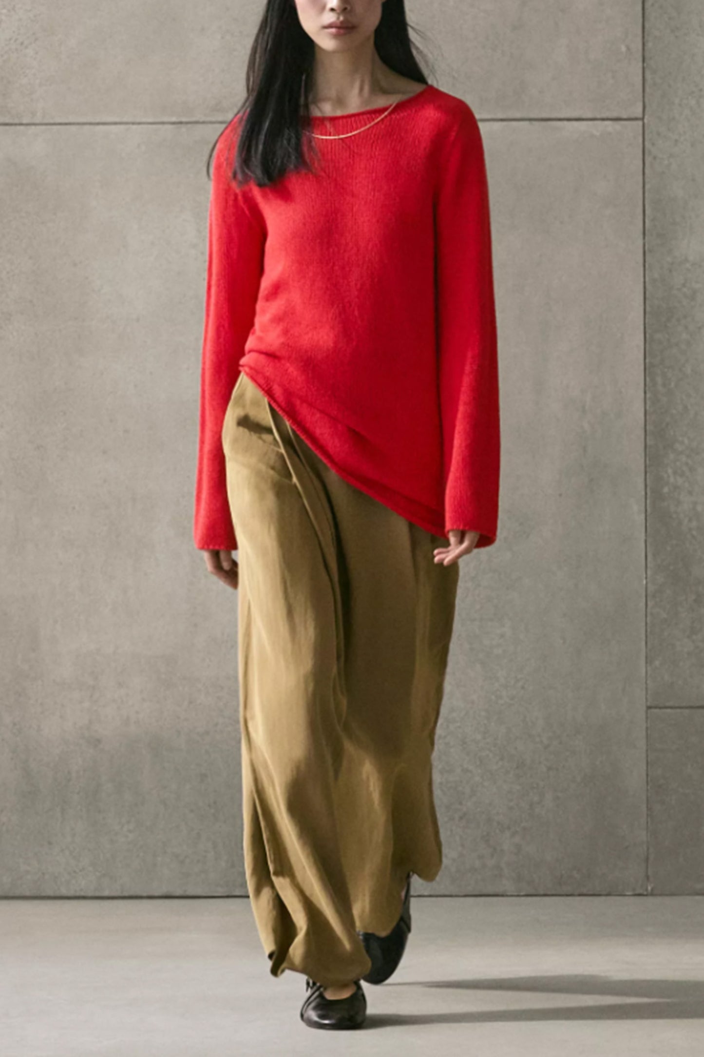 Asymmetric Knit Sweater