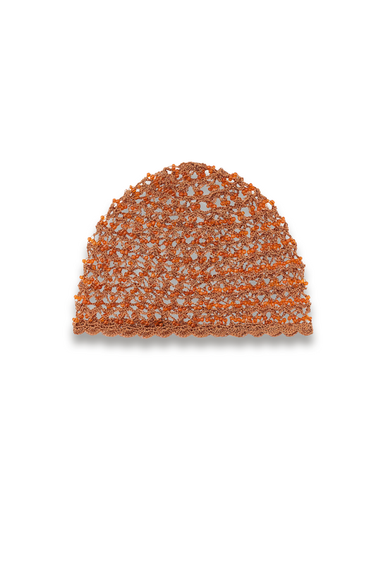 Crochet Beaded Skullcap