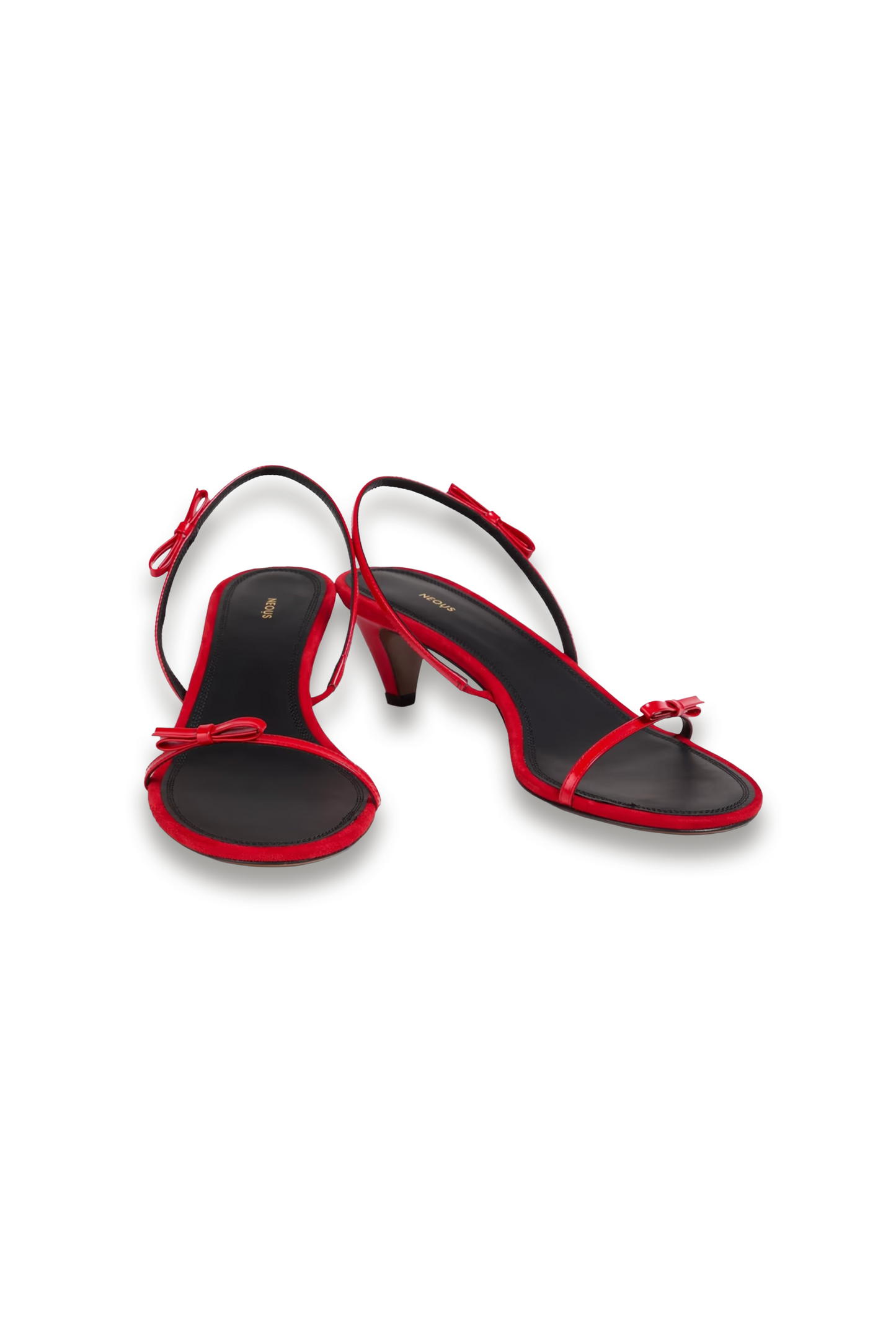 Diwo Glossed-leather Slingback Sandals