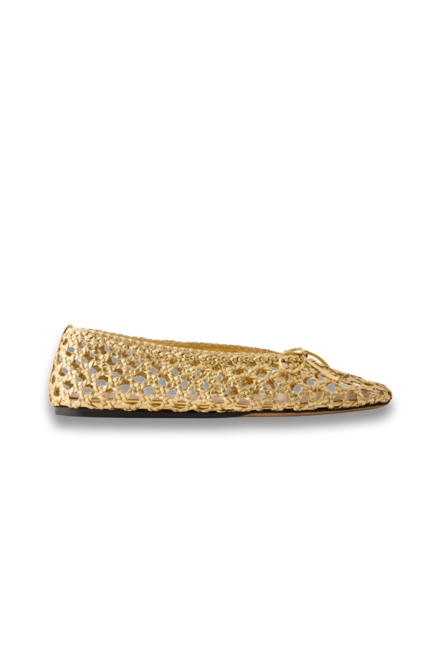 Woven Leather Ballet Flats