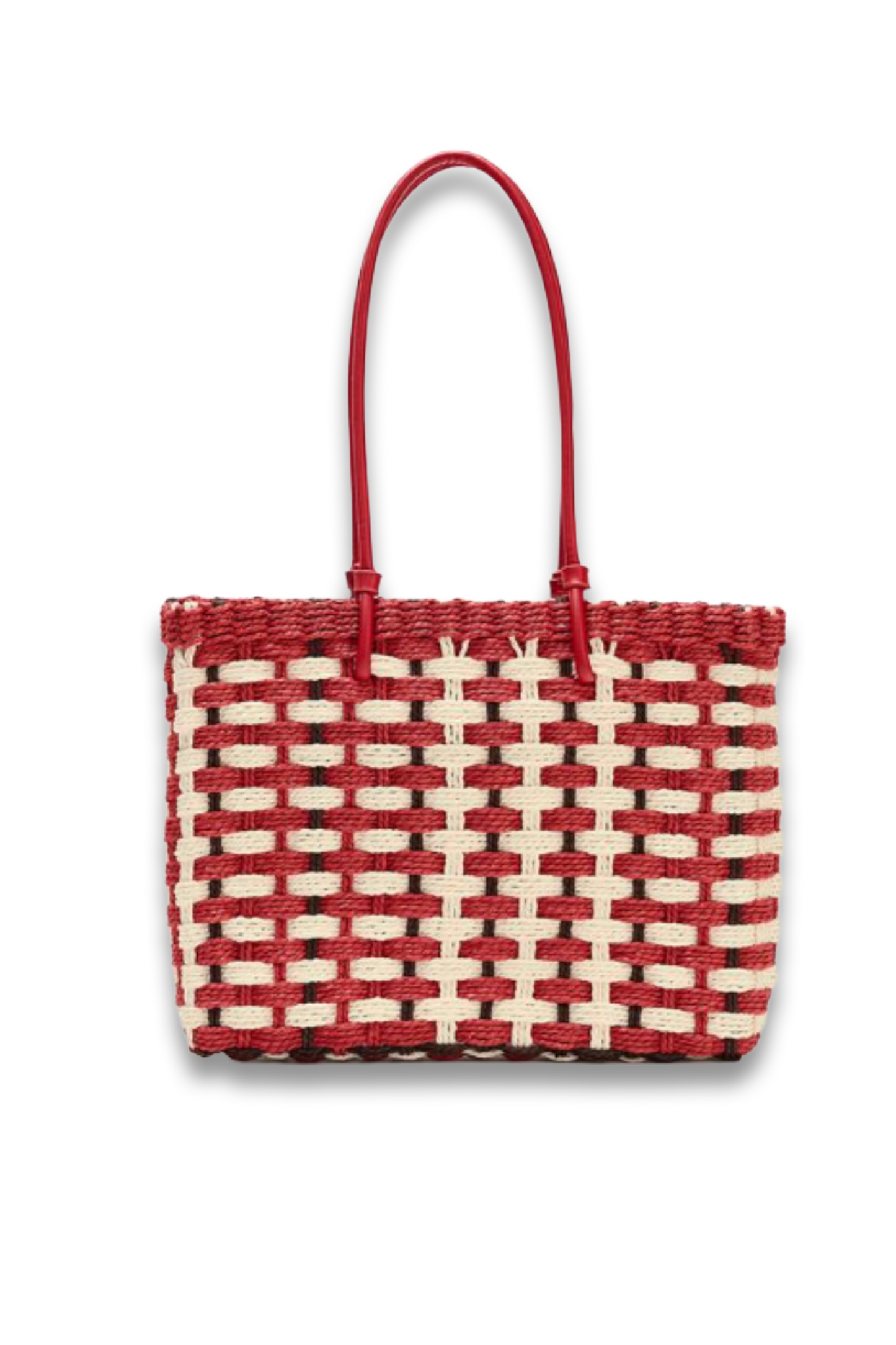 Braided-Effect Mini Tote Bag
