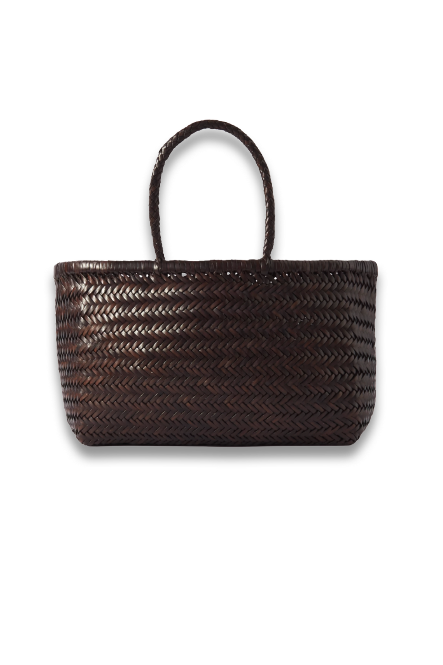 Bamboo Triple Jump Woven Leather Tote