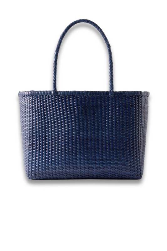 B Weave leather tote