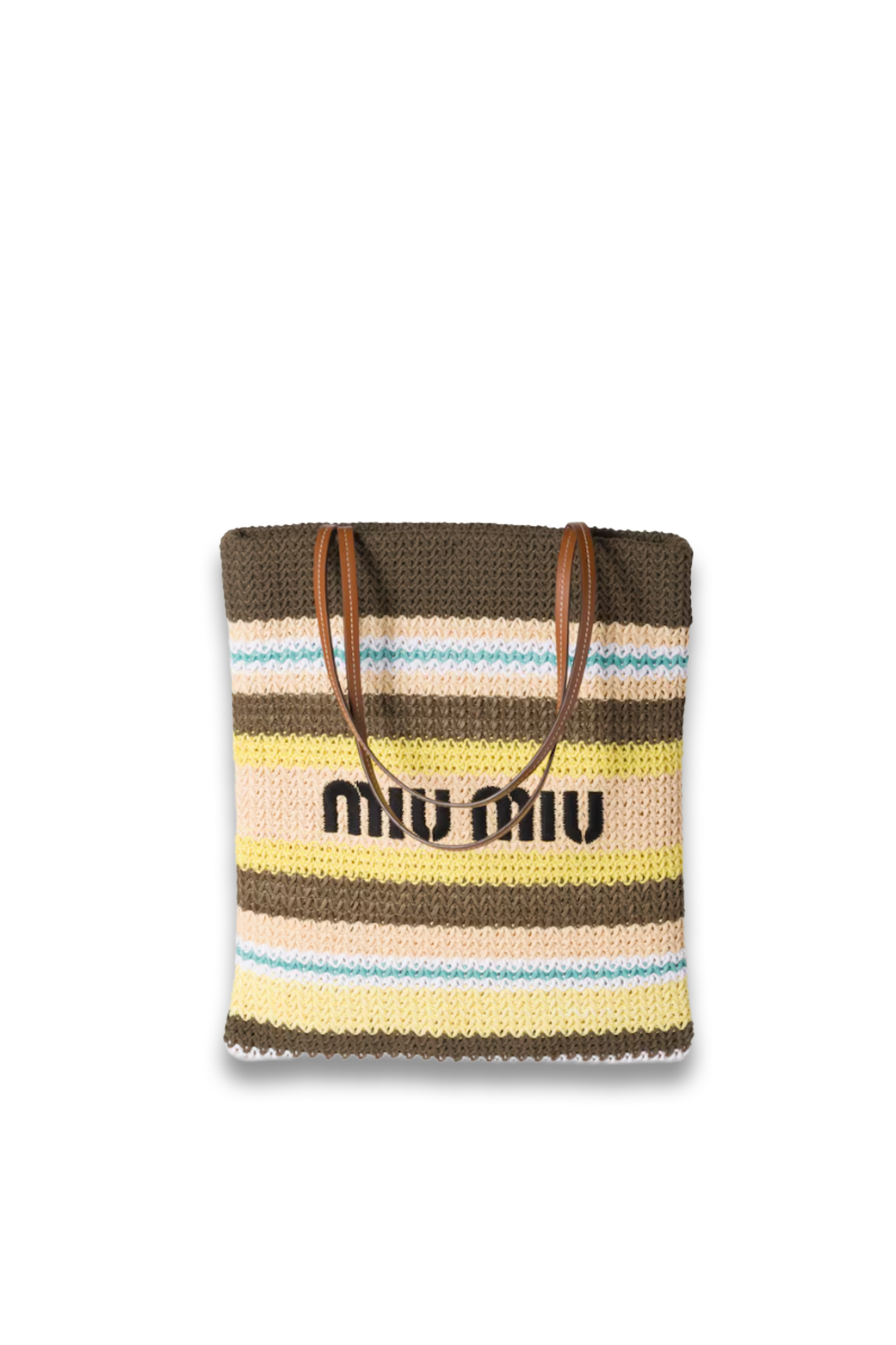 Raffia-effect Woven Tote Bag