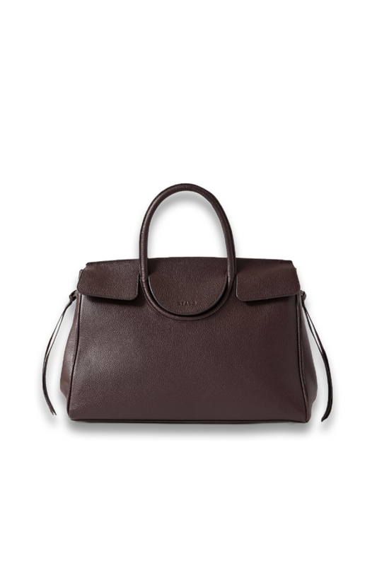 Maude Textured-Leather Tote